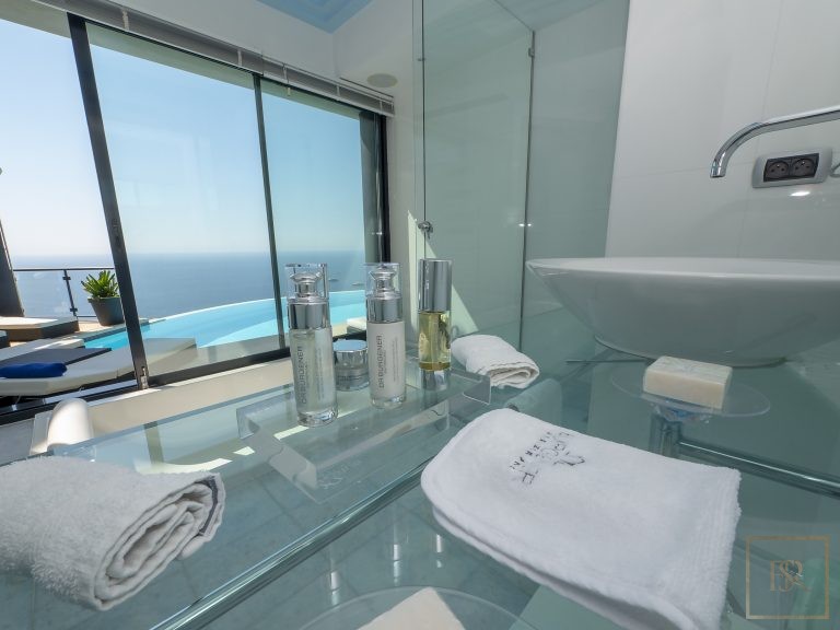 Design Villa Spectacular panoramic sea view swimming pool with tropical garden, 4 bedrooms in Eze search for sale For Super Rich