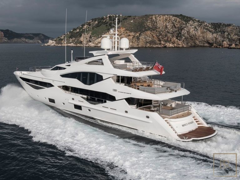 Sunseeker BERCO VOYAGER 40 Meters family office charter rental For Super Rich