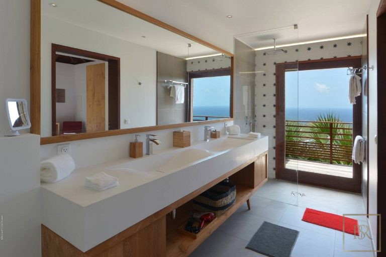 Luxury Villa Danse du Soleil tropical gardens with sea view, heated pool, 5 bedrooms in St Barth top rental For Super Rich
