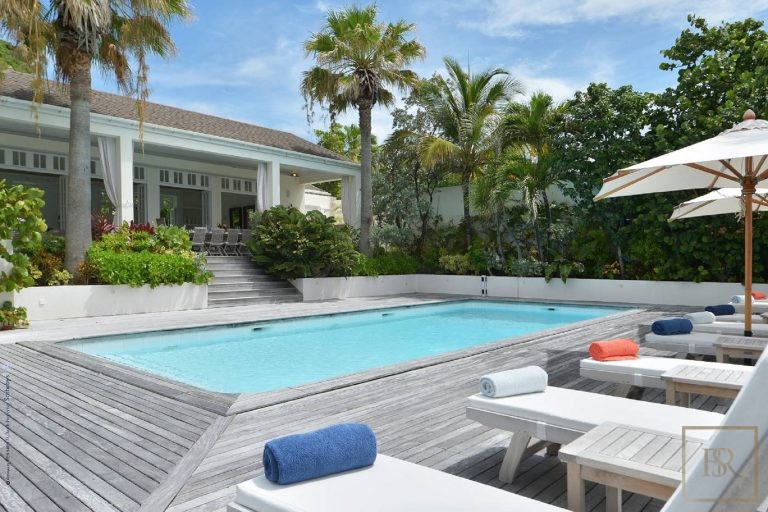 Luxury Villa ELA Beachfront Tennis court, pool, 8 bedrooms in Flamands - St Barth 100900 Week rental For Super Rich
