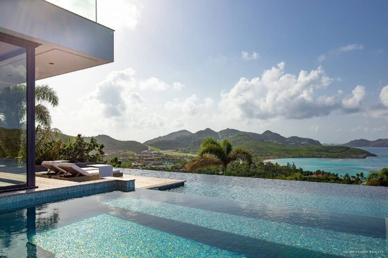 Luxury Villa NEO situated above St. Jean Beach incredible unique Caribbean view, 6 bedrooms in St Barth 143750 Week rental For Super Rich
