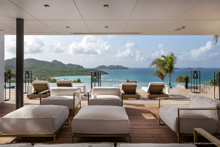 Luxury Villa NEO situated above St. Jean Beach incredible unique Caribbean view, 6 bedrooms in St Barth property rental For Super Rich