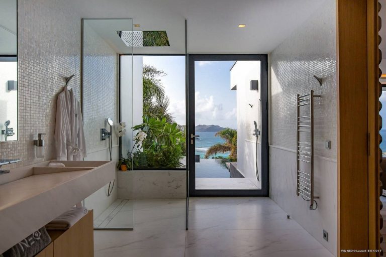 Luxury Villa NEO situated above St. Jean Beach incredible unique Caribbean view, 6 bedrooms in St Barth photos rental For Super Rich