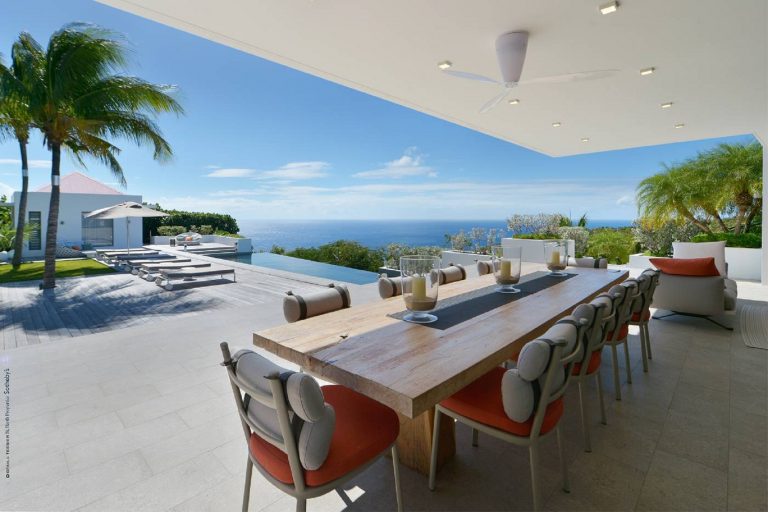 Contemporary Villa Gem-Palm Springs amazing panorama of the neighboring islands, 5 bedrooms in Gouverneur - St Barth rental For Super Rich