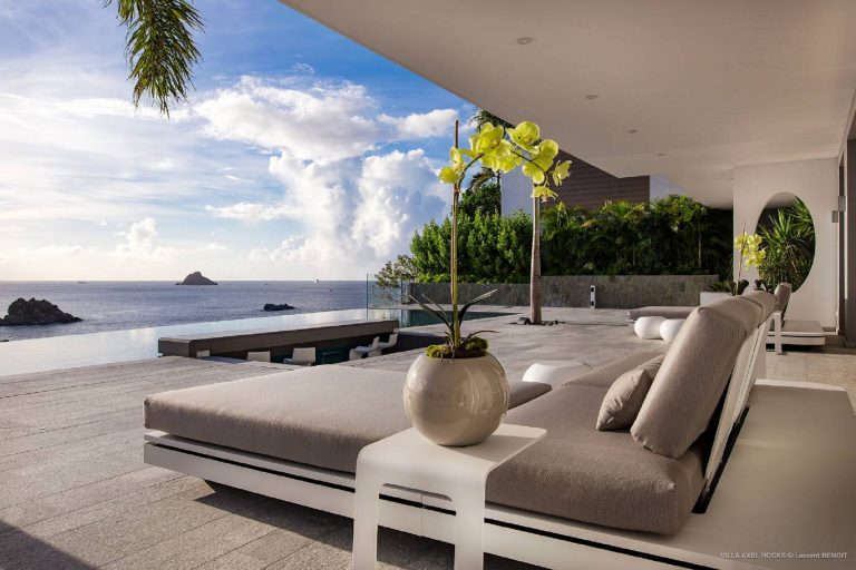 Luxury Villa Axel Rock Hillside in Gustavia, 4 bedrooms in St Barth prix rental For Super Rich
