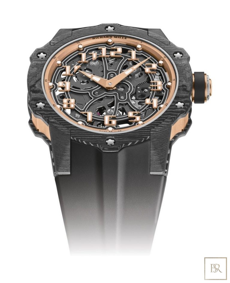 Richard Mille Round Automatic Extra Thin Carbon United Arab Emirates for sale For Super Rich