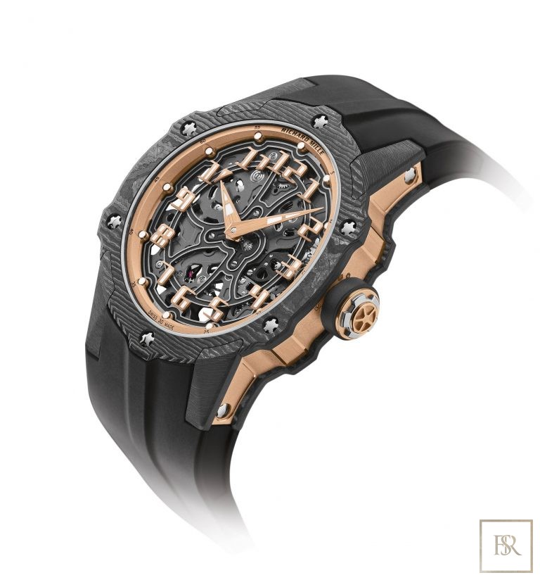 Richard Mille Round Automatic Extra Thin Carbon Unique for sale For Super Rich