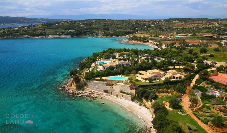 Luxury Villa Beach Front Private Beach, 8 bedrooms in Porto Heli for sale For Super Rich