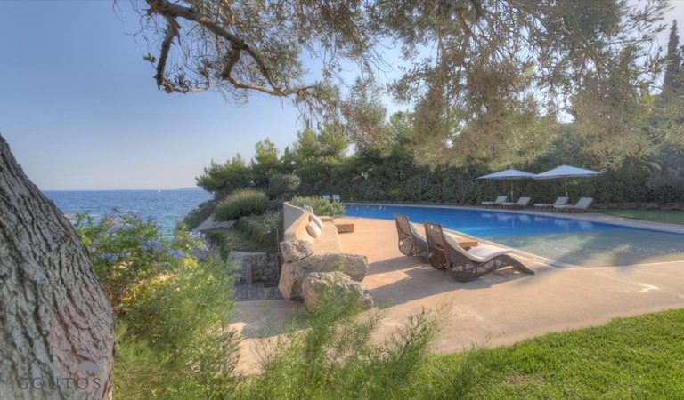Luxury Villa Beach Front Private Beach, 8 bedrooms in Porto Heli expensive for sale For Super Rich
