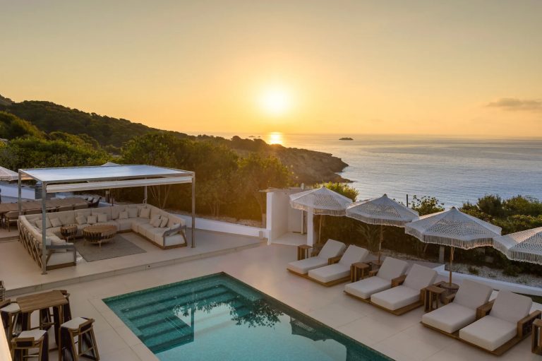 Premium Villa Beach Front Panoramic Sea and Mountain,, 5 bedrooms in Ibiza price for sale For Super Rich