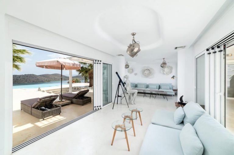 Luxury Villa Panoramic View Sea View, 6 bedrooms in Elounda Lasithi Crete expensive for sale For Super Rich