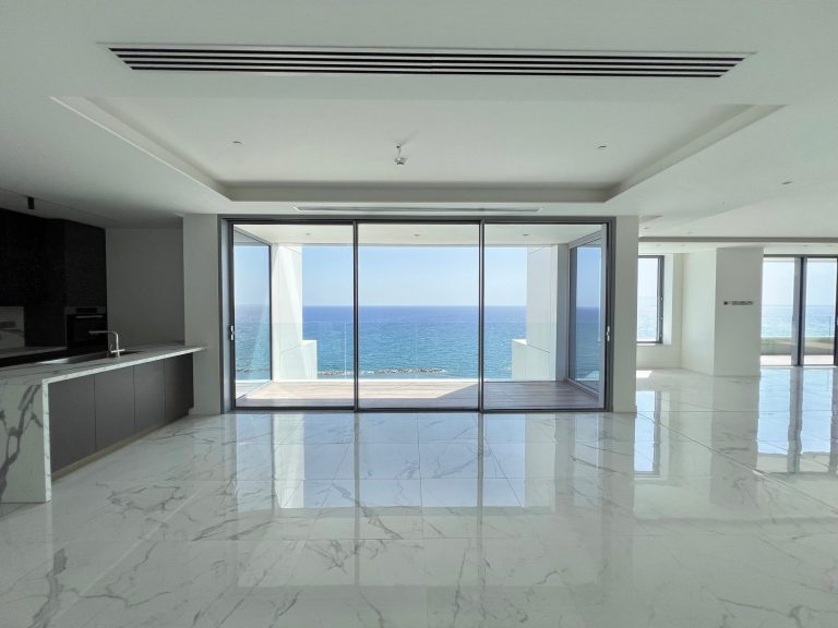 Luxury Penthouse Beach Front FIRST LINE of the sea, 4 bedrooms in Limassol best for sale For Super Rich
