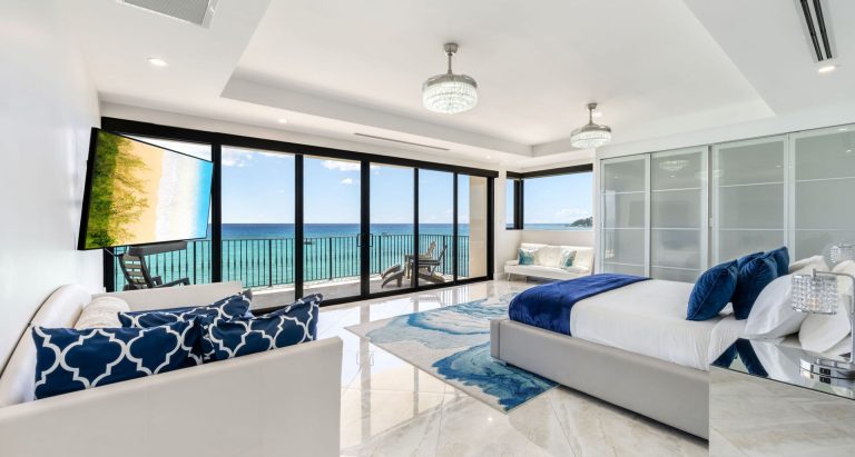 Luxury Villa Beach Front Caribbean Sea views, 5 bedrooms in Seven Mile Beach exclusive for sale For Super Rich