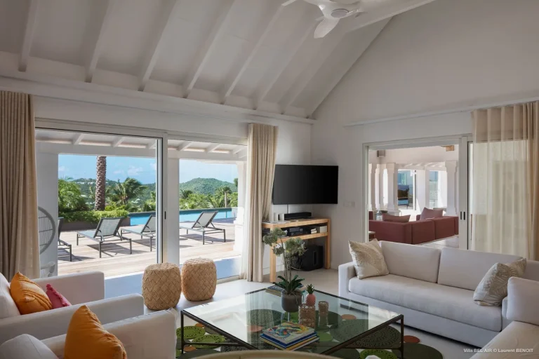 West Indies Villa Bel Air Sea view, 5 bedrooms in St Jean - St Barth best for sale For Super Rich