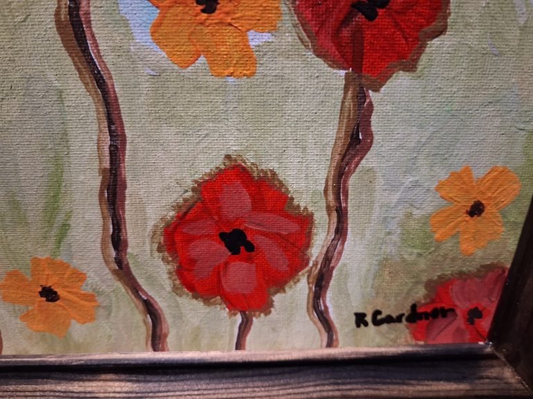 Poppies In Gold Unique for sale For Super Rich